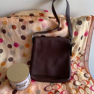 Coach Leather Vintage Shoulder Strap Flap Handbag